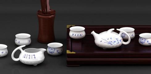 陶瓷茶具八件套上市 国色天香茶具 批发团购